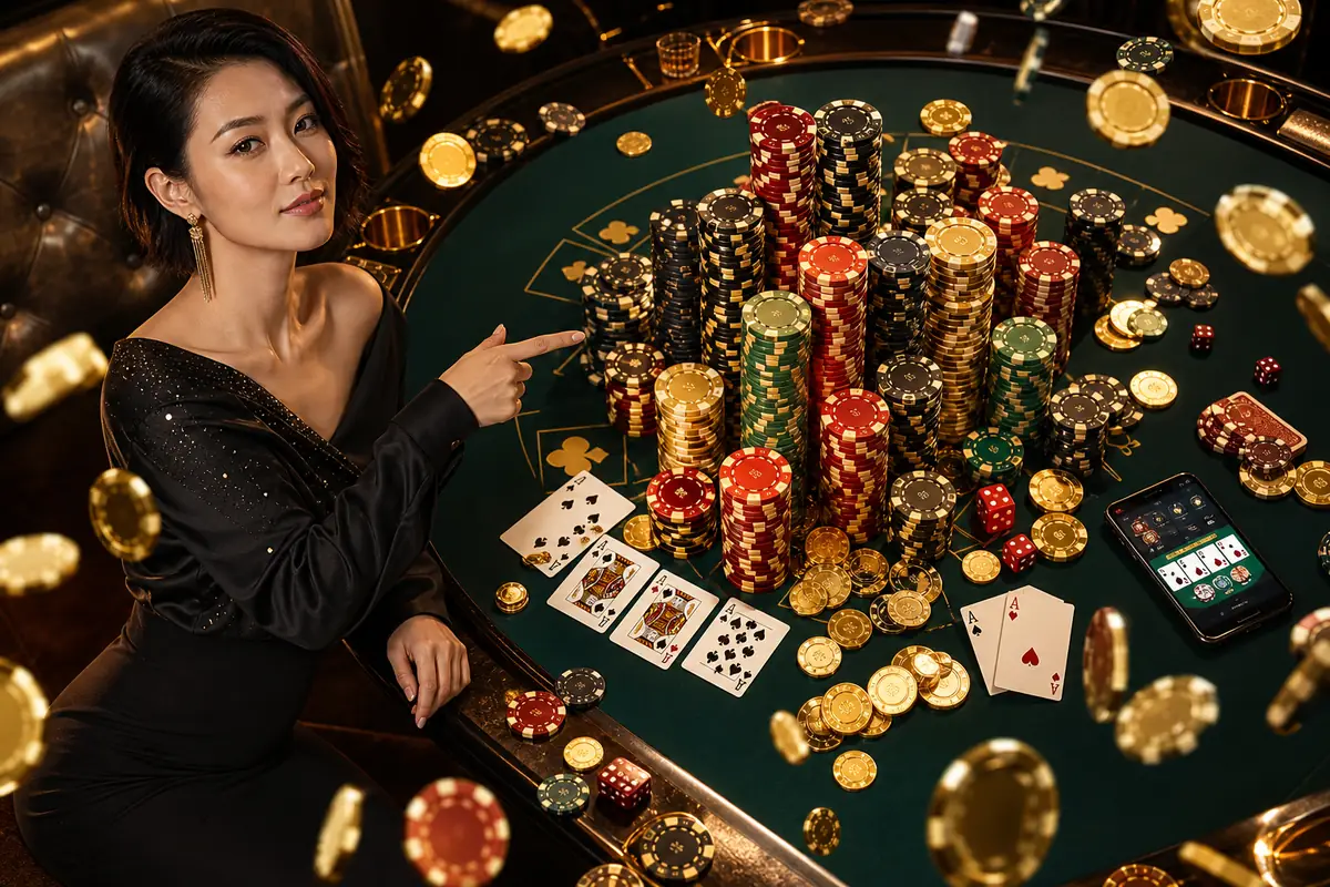 21huat Casino meja live dealer baccarat
